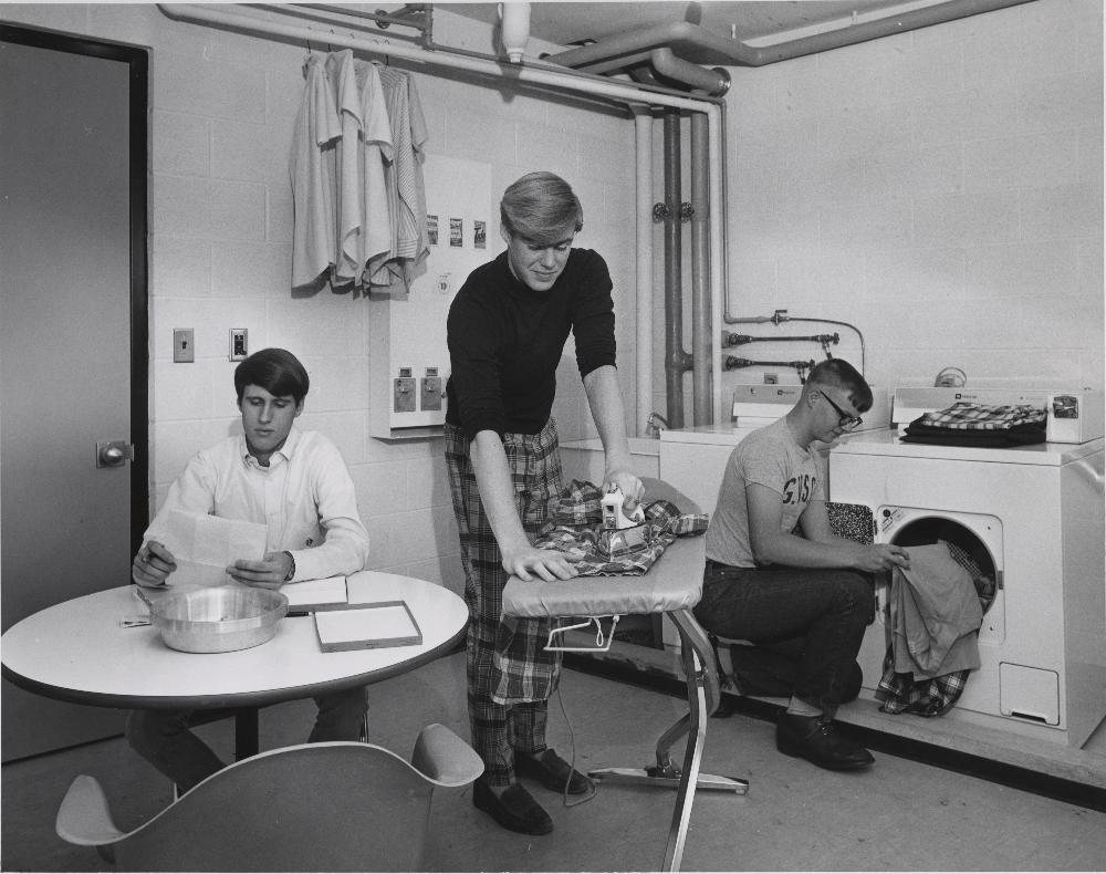 1960's men ironing